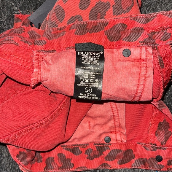 THE BARROW, Vintage High-Rise short, red cheetah print, Women’s 24 - Picture 3 of 3